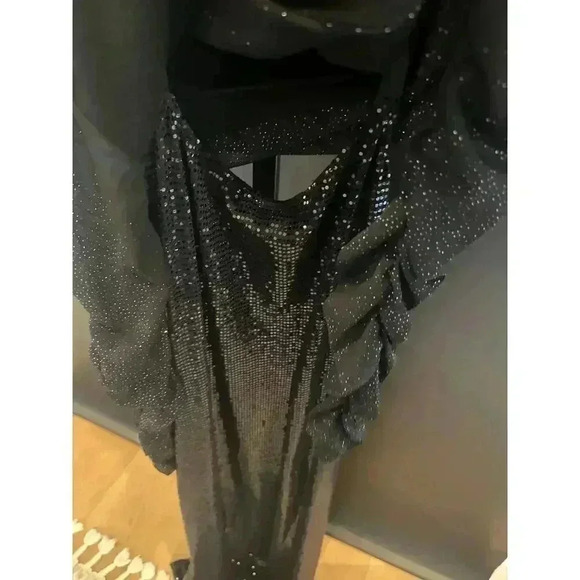 BEBE Bodycon Sequin Gown Evening Dress Size S - Picture 3 of 8